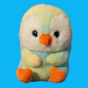 Belly Buddy RI One Rainbow Sugar Penguin Plush Stuffed Animal 10"